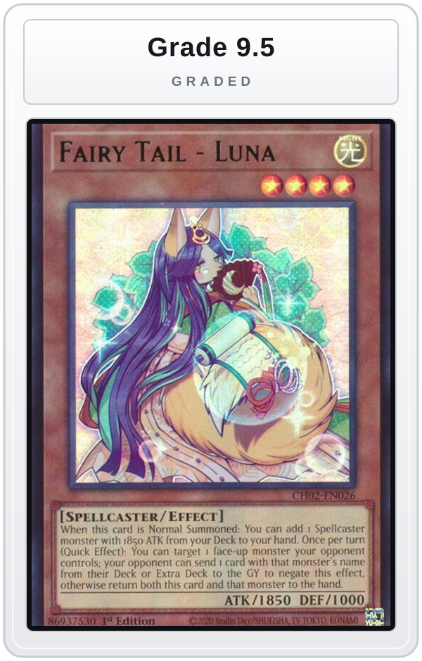 Graded - Fairy Tail - Luna — Grade 9.5 graded overlay
