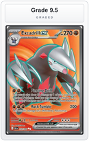 Graded - Excadrill ex - 160/086 — Grade 9.5 graded overlay