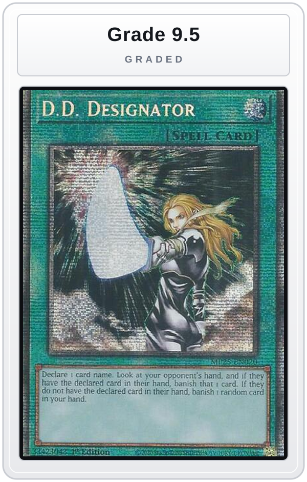 Graded - D.D. Designator — Grade 9.5 graded overlay