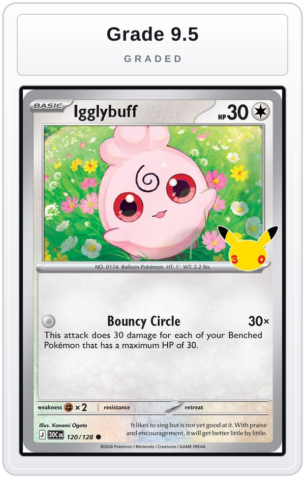 Graded - Igglybuff — Grade 9.5 graded overlay