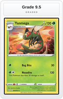 Graded - Yanmega — Grade 9.5 graded overlay