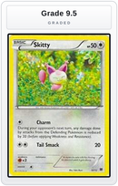 Graded - Skitty - 12/12 — Grade 9.5 graded overlay