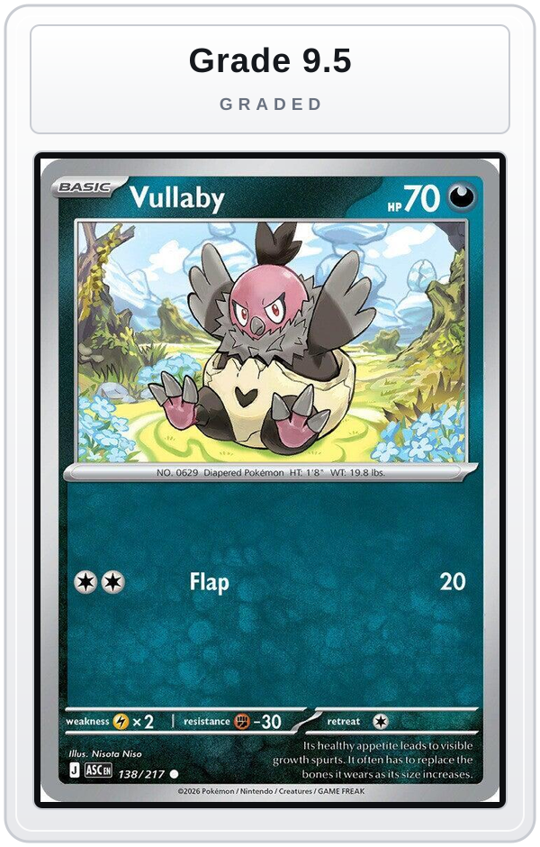 Graded - Vullaby — Grade 9.5 graded overlay