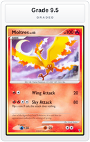 Graded - Moltres (36) — Grade 9.5 graded overlay