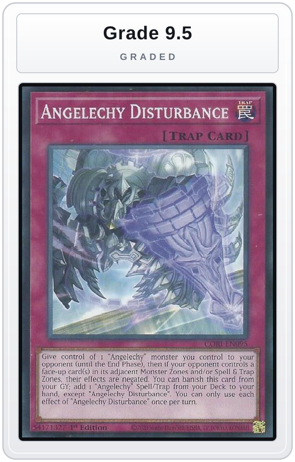 Graded - Angelechy Disturbance — Grade 9.5 graded overlay