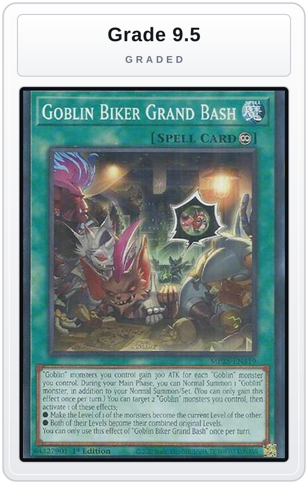 Graded - Goblin Biker Grand Bash — Grade 9.5 graded overlay