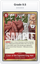 Graded - Color of the Supreme King Haki — Grade 9.5 graded overlay