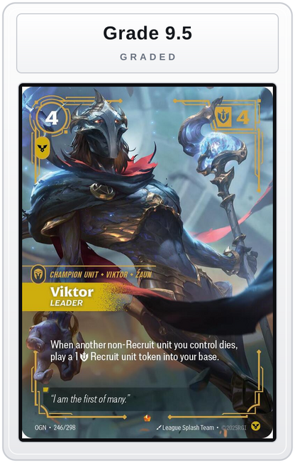 Graded - Viktor - Leader — Grade 9.5 graded overlay
