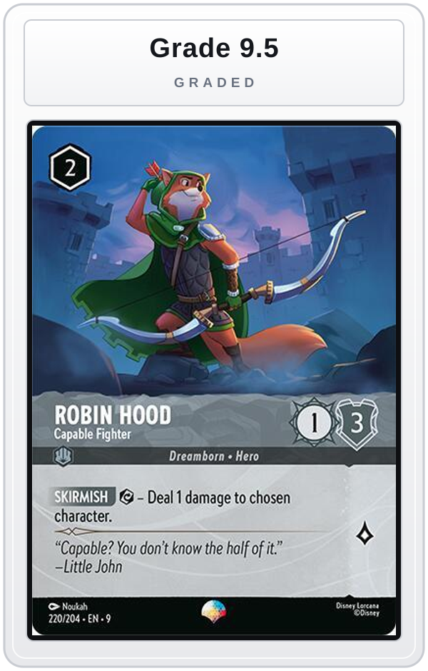 Graded - Robin Hood - Capable Fighter (Epic) — Grade 9.5 graded overlay