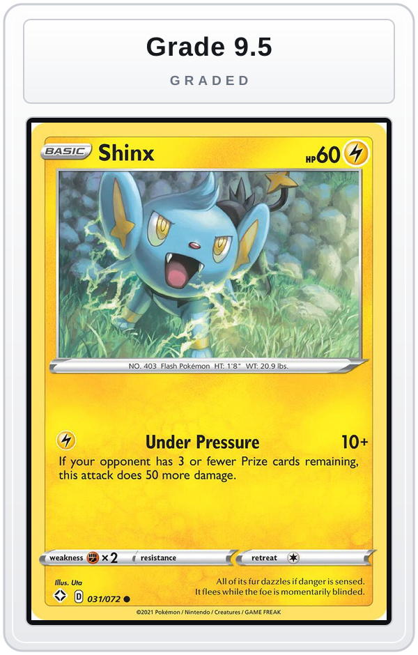 Graded - Shinx — Grade 9.5 graded overlay