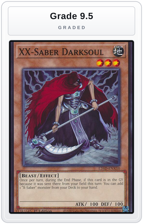 Graded - XX-Saber Darksoul — Grade 9.5 graded overlay