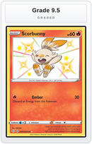 Graded - Scorbunny — Grade 9.5 graded overlay