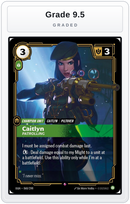 Graded - Caitlyn, Patrolling — Grade 9.5 graded overlay