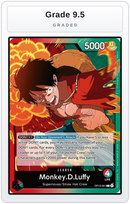 Graded - Monkey.D.Luffy (001) — Grade 9.5 graded overlay