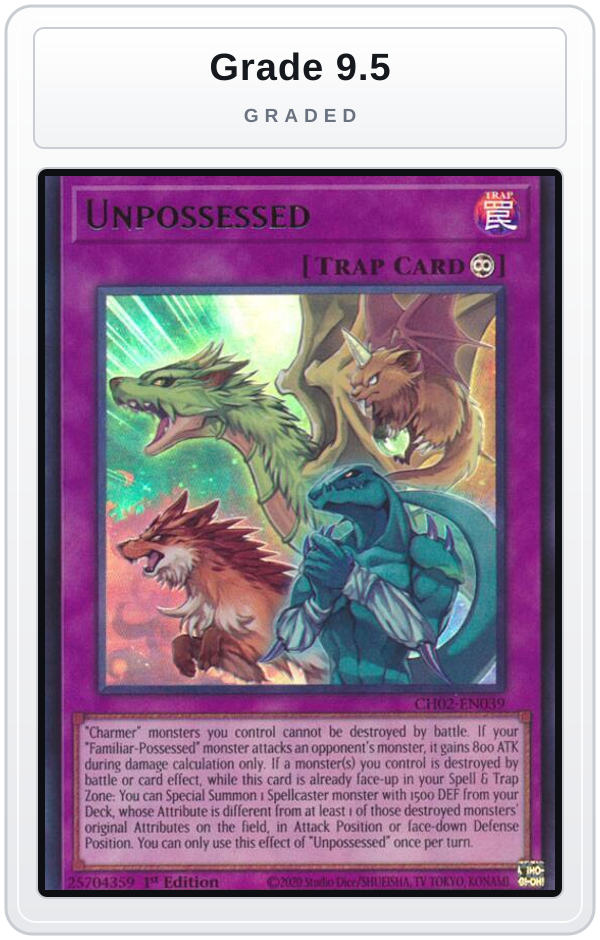 Graded - Unpossessed — Grade 9.5 graded overlay