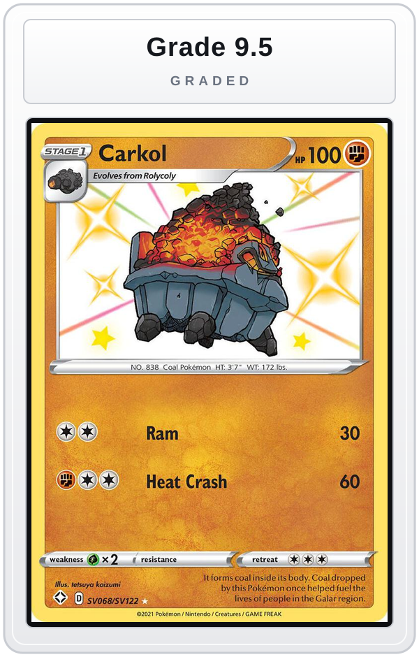 Graded - Carkol — Grade 9.5 graded overlay