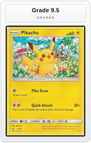 Graded - Pikachu - 4/12 — Grade 9.5 graded overlay