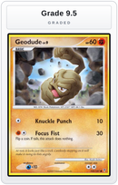 Graded - Geodude — Grade 9.5 graded overlay