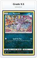 Graded - Alolan Meowth - 10/12 — Grade 9.5 graded overlay