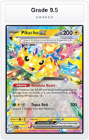 Graded - Pikachu ex - 057/217 — Grade 9.5 graded overlay