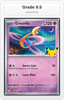 Graded - Cresselia — Grade 9.5 graded overlay