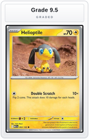 Graded - Helioptile - 052/132 — Grade 9.5 graded overlay