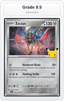 Graded - Zacian — Grade 9.5 graded overlay
