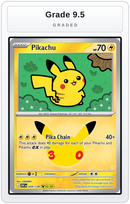 Graded - Pikachu - 034/128 — Grade 9.5 graded overlay