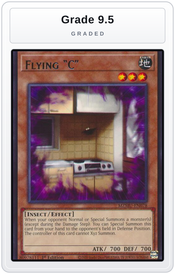 Graded - Flying "C" — Grade 9.5 graded overlay