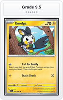Graded - Emolga — Grade 9.5 graded overlay
