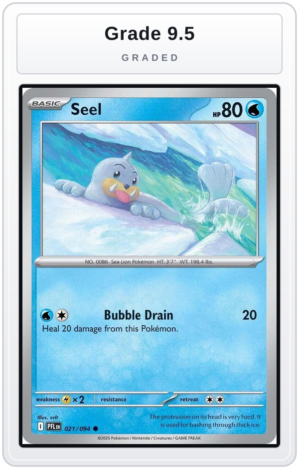 Graded - Seel — Grade 9.5 graded overlay