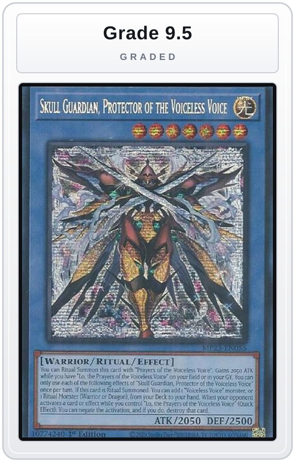 Graded - Skull Guardian, Protector of the Voiceless Voice — Grade 9.5 graded overlay