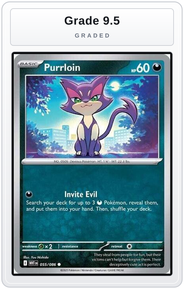 Graded - Purrloin — Grade 9.5 graded overlay