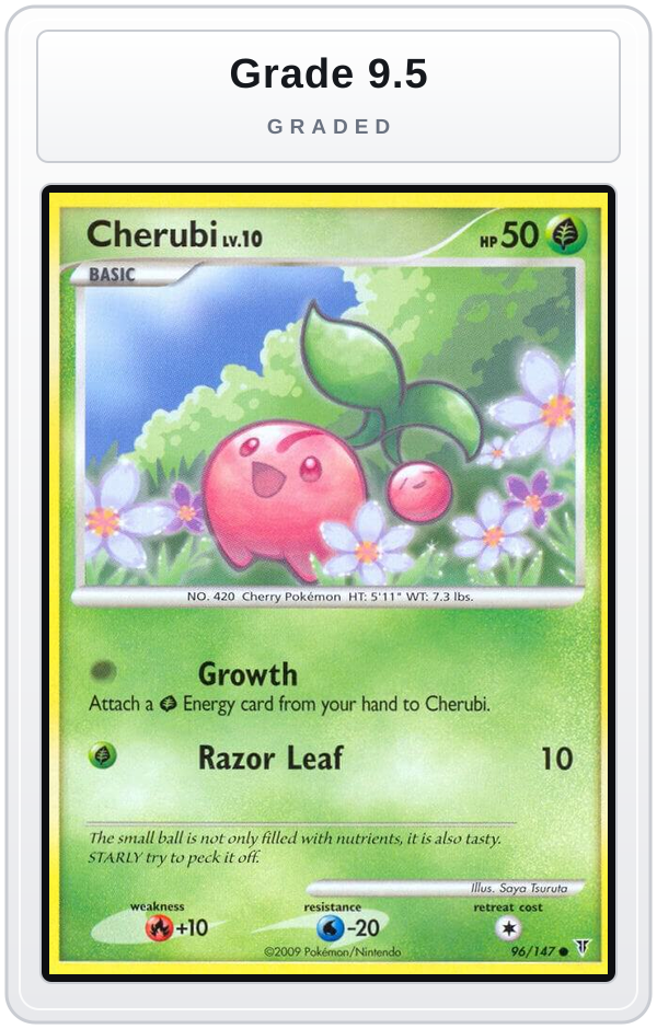 Graded - Cherubi — Grade 9.5 graded overlay