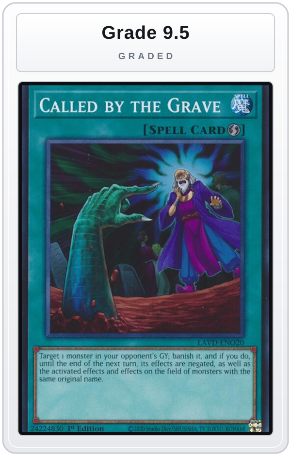 Graded - Called by the Grave (LAVD-ENO20) — Grade 9.5 graded overlay