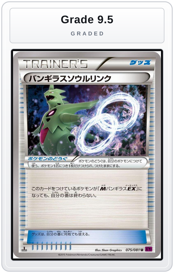 Graded - Tyranitar Spirit Link — Grade 9.5 graded overlay