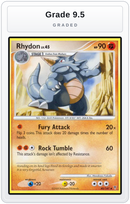 Graded - Rhydon — Grade 9.5 graded overlay