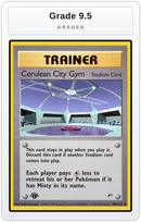 Graded - Cerulean City Gym — Grade 9.5 graded overlay