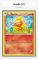 Graded - Torchic - 3/12 — Grade 9.5 graded overlay