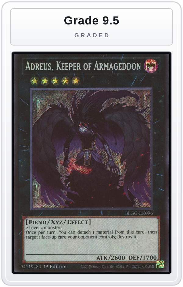Graded - Adreus, Keeper of Armageddon — Grade 9.5 graded overlay