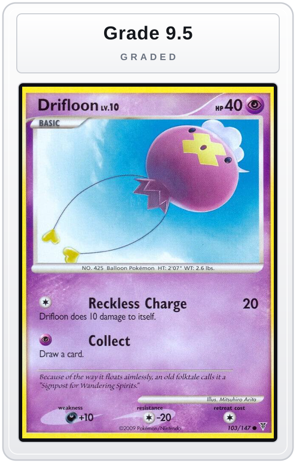 Graded - Drifloon — Grade 9.5 graded overlay