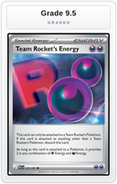 Graded - Team Rocket's Energy — Grade 9.5 graded overlay