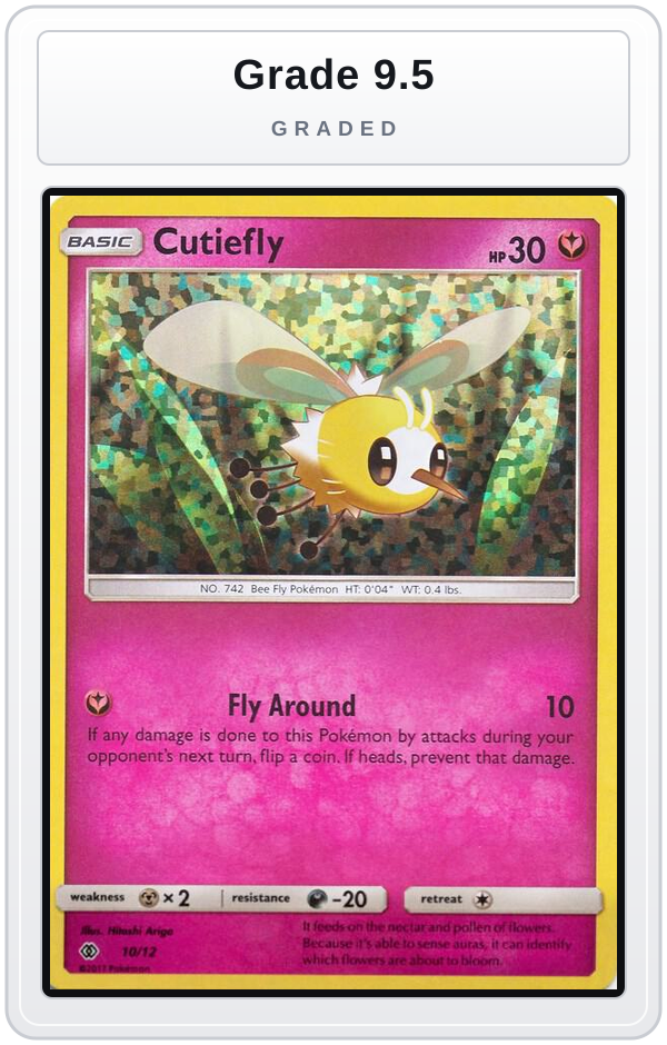 Graded - Cutiefly - 10/12 — Grade 9.5 graded overlay