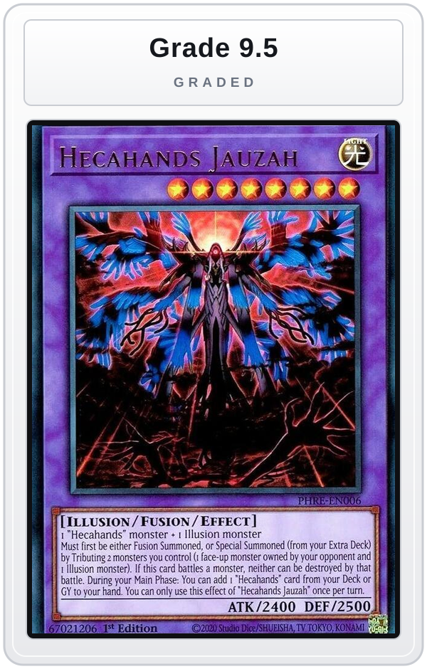 Graded - Hecahands Jauzah — Grade 9.5 graded overlay