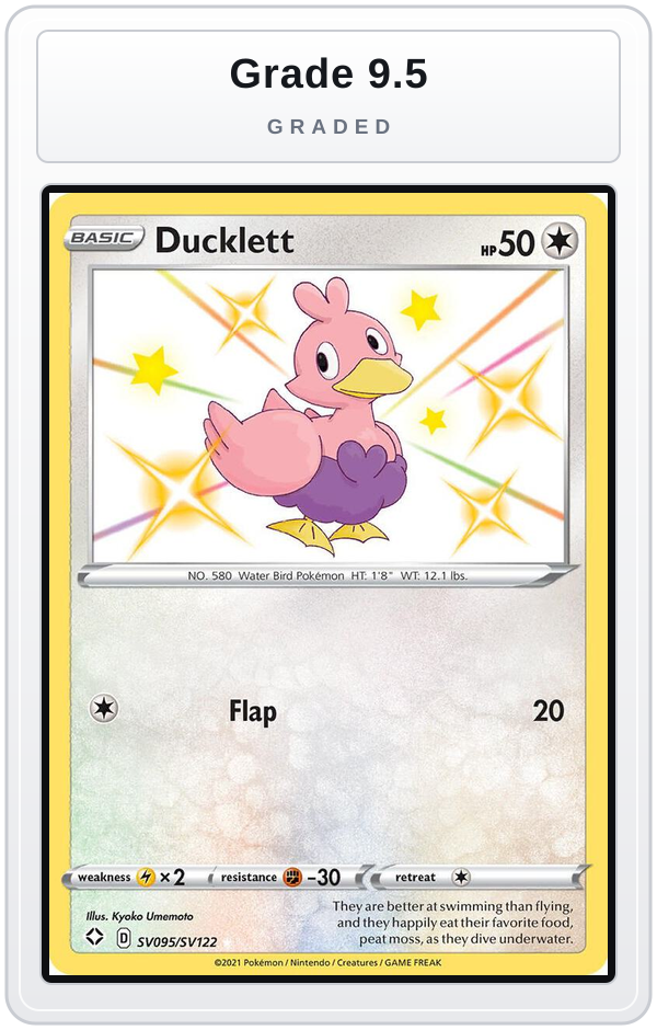 Graded - Ducklett — Grade 9.5 graded overlay