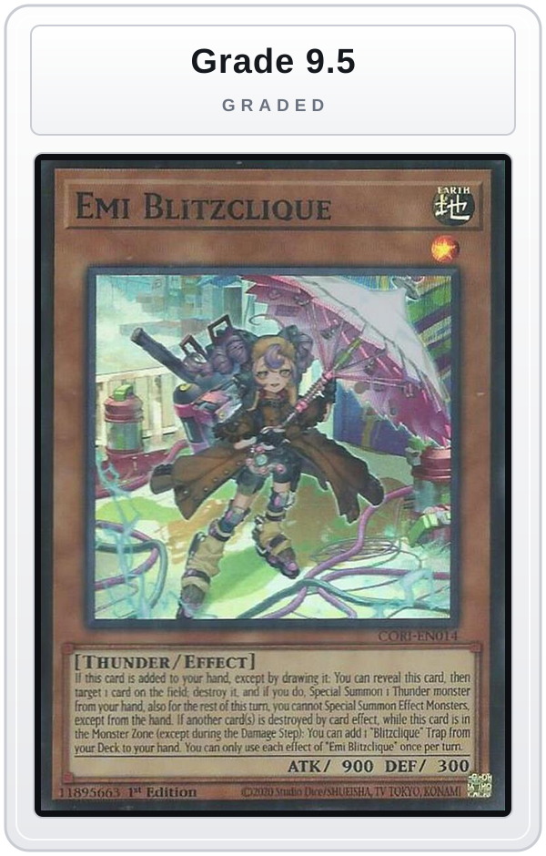 Graded - Emi Blitzclique — Grade 9.5 graded overlay