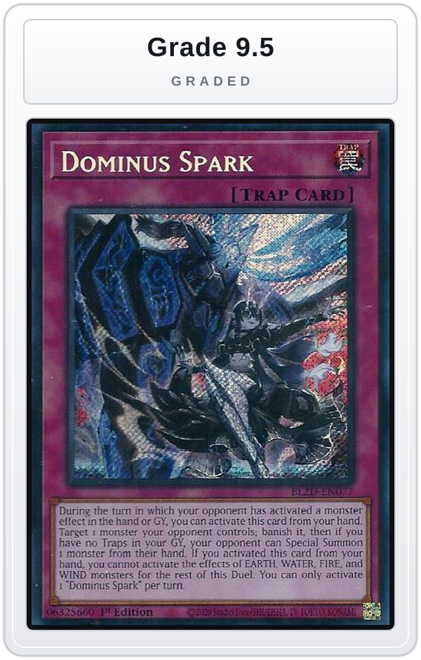 Graded - Dominus Spark — Grade 9.5 graded overlay