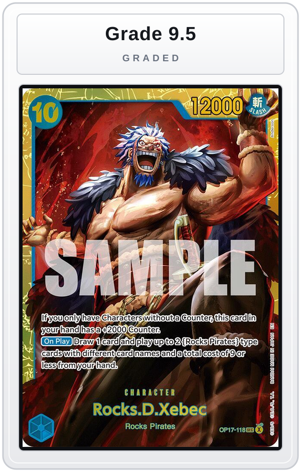 Graded - Rocks.D.Xebec (118) — Grade 9.5 graded overlay