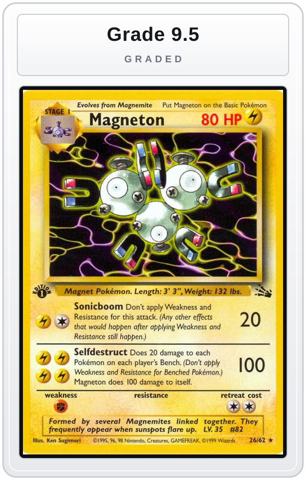 Graded - Magneton (26) — Grade 9.5 graded overlay