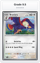Graded - Braviary — Grade 9.5 graded overlay